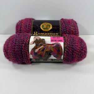 LION BRAND Yarns- Homespun AMBROSIA - 2 Skeins - 6oz./185 yards